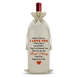 Couple Gift for Anniversary Wine Bag Gift Anniversary for Girlfriend Boyfriend Wine Lovers Gift Wine Accessories Gift for Wine Lovers Husband Wife Gift Engagement Christmas Birthday Honeymoon Gift
