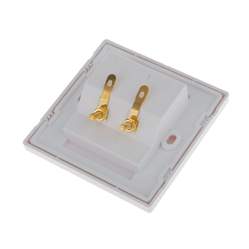 Sharplace 2x Speaker Socket, Wall Socket, Multimedia Speaker Connection, Speaker