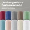 BaSaTex Organic Cushion Covers for Bolster 40 x 15 cm