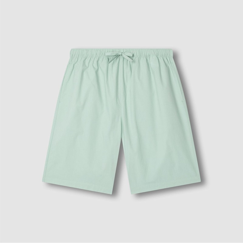 JAJU [JAJU] Men's 60s Cotton Line 5-Part Pajama Set_Mint