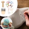 FMTYAOIU Darning Mushroom for Socks 14 Hooks Small Weaving Darner