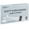 Reusable Cable Ties Black: 200 x 6in Hook and Loop