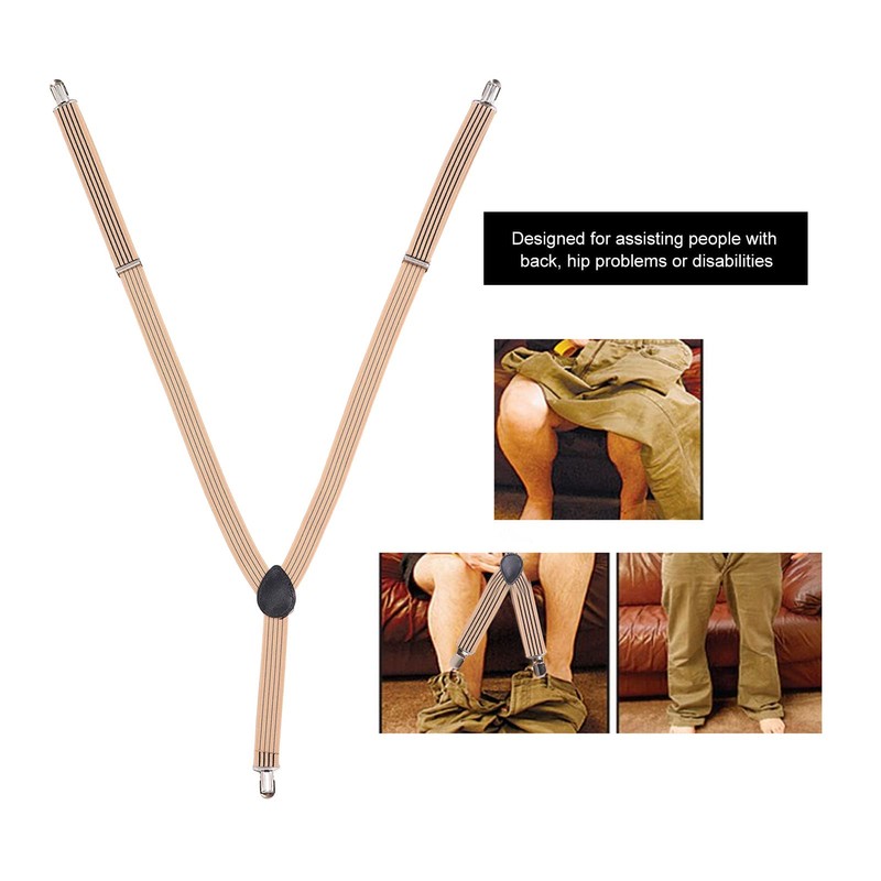 Pants Aid Belt, Easy On and Off Pants Dressing Puller,