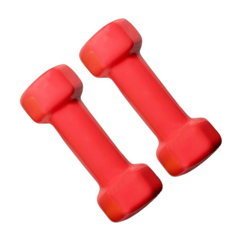 Vinyl Coated Dumbbells (Set of 2) - 0.5kg, Anti-Roll Dumbbell