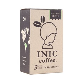 INIC Coffee Beans Aroma Assorted Sachets, 30 Sachets, Single Origin Coffee, Assorted Set of 6 Products, Ethiopia, Mandelin, Guatemara, Kilimanjaro, Colombia, Brazil, Flavor of World Barista Champions