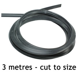 Spares2go Universal 3 & 4 Sided Rubber Oven Cooker Door Seal (With Barbed Corner Clips + Instructions)