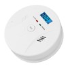Monoxide Detector Easy Mounting Test Hush Button Dual Sensors Battery
