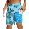 Men's Swim Trunks with Compression Liner 2 in 1 Quick
