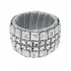 Nelina Napkin Ring Set 4 Teilig Silver Rhinestones Optics