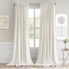 MIULEE Ivory Back Tab Blackout Curtains 102 Inch Long 2