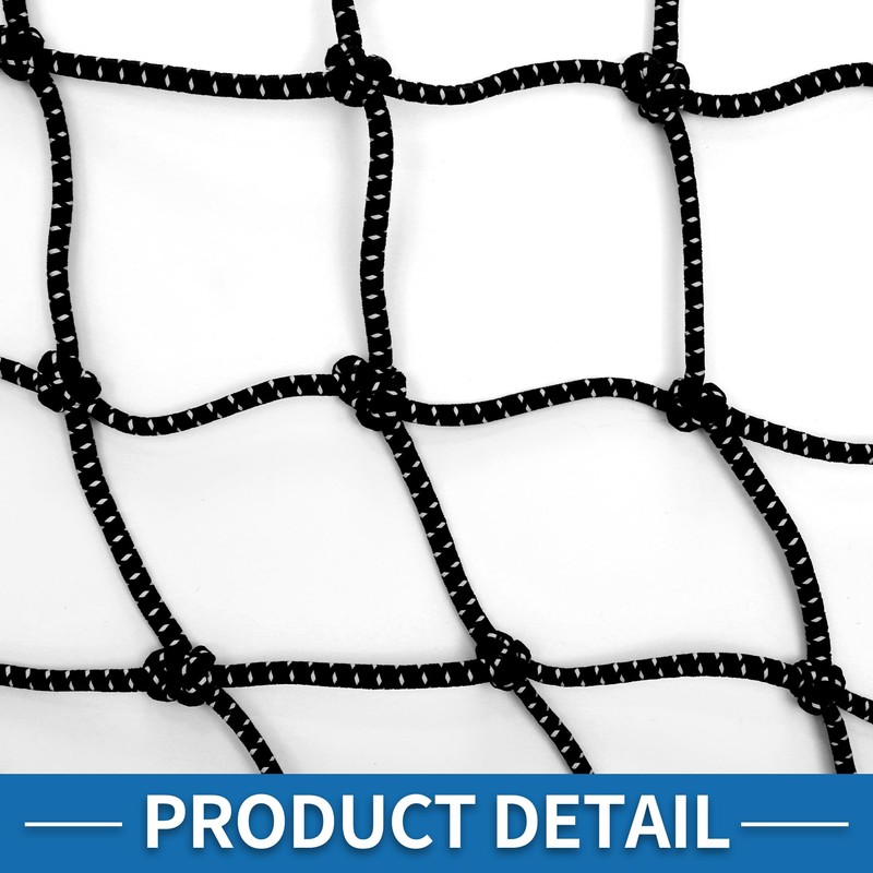 A ABSOPRO Motorcycle Luggage Cargo Net 40x40cm Bungee Cargo Net