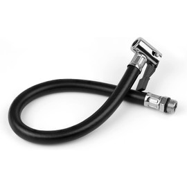 thirei Tyre Inflator, Tyre Inflator Hose, Tyre Inflator Hose, 13 mm, Rubber, Metal, for Bicycles, Motorcycles and Cars