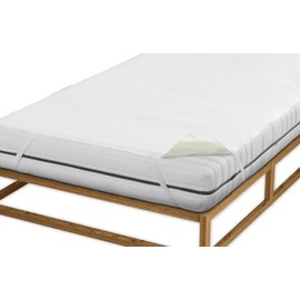 Sleep & Protect wasserundurchlässige Molton-Matratzenauflage 0809600 weiß 1x 90x200 cm