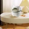 Benshukam Mini Desk Trash Can Flip Countertop Garbage Bin Small