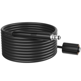 LWQ 20 ft Pressure Washer Hose with Quick Connect & M22 Thread