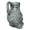 Hand Blown Glass Skull Mug with Handle, 33.8 oz Capacity,