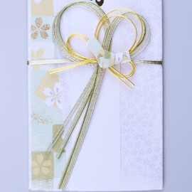 Iyo Yui Center V094-18 Gold Seal Wedding Celebration Bag, Green, 7.1 x 3.7 inches (18 x 9.5 cm)