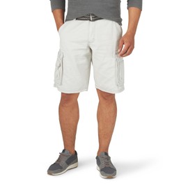 Lee Men's Dungarees New Belted Wyoming Cargo Shorts Cargos, Cadet Grey