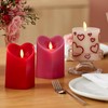 Luminara Flameless Candle Heart Shaped LED Pillar - 3.5" x