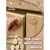Clickinline 12 Piece Beech Wood Drawer Knobs Cloud-Shaped Wooden Dresser