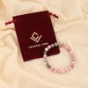 Crystal Vibe Pink Zebra Jasper Bracelet for Balance and Harmony