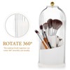 Makeup Brush Holder 360° Rotating Makeup Organizer Large Capacity Pen