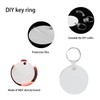 80pcs Keychain Set, 20pcs MDF Pendants Rings Clips Tassels Blank