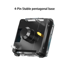 Kailh Choc Low Profile V2 Brown Keyboard Switches,Tactile RGB SMD 43gf Switch for MX Mechanical Gaming Keyboard (V2 Brown 10Pcs)