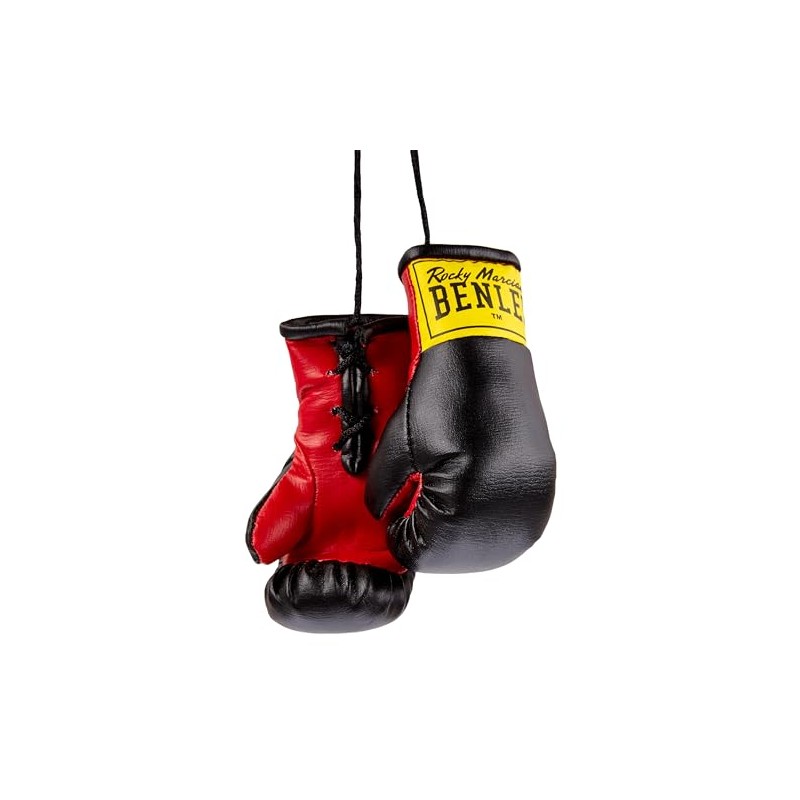 BENLEE Rocky Marciano Unisex_Adult Mini Miniature Boxing Gloves, Black, standard