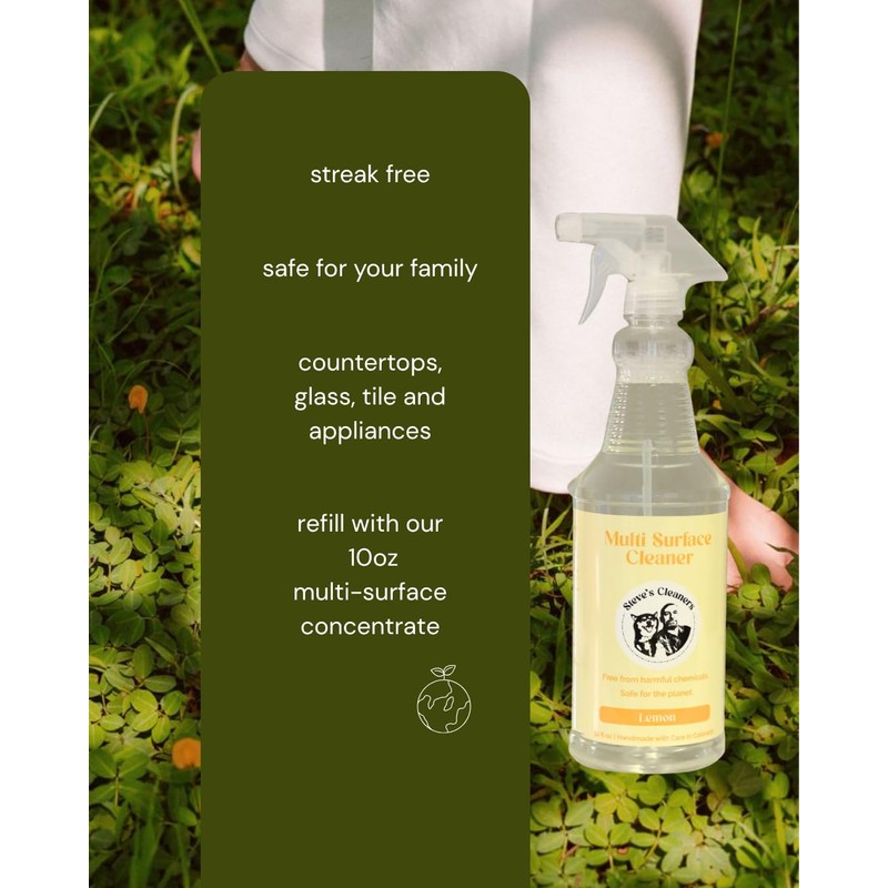 Steve's Cleaners Plant-Based Multi-Surface Cleaner – Streak & Residue-Free All-Purpose