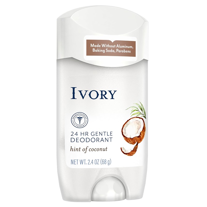 Ivory Aluminum Free Deodorant, Hint of Aloe, All Day Protection,