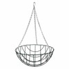 Gardens2you 2 x Traditional 14-inch Green Metal Hanging Baskets