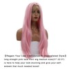 AFBeauty Pink Lace Front wigs for Women Peach Pink Synthetic