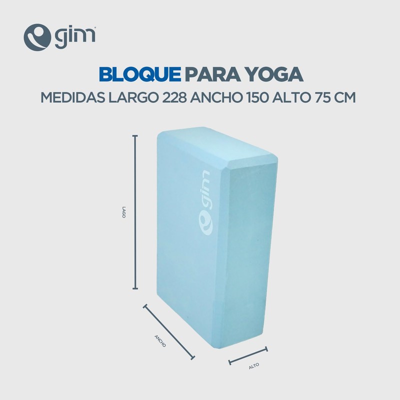 Bloque Yoga Espuma GIM de EVA Yoga Block Superficie Ligera