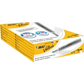 BIC VELLEDA Whiteboard Bullet 1711 Marker 1.6mm Green (Box 12)