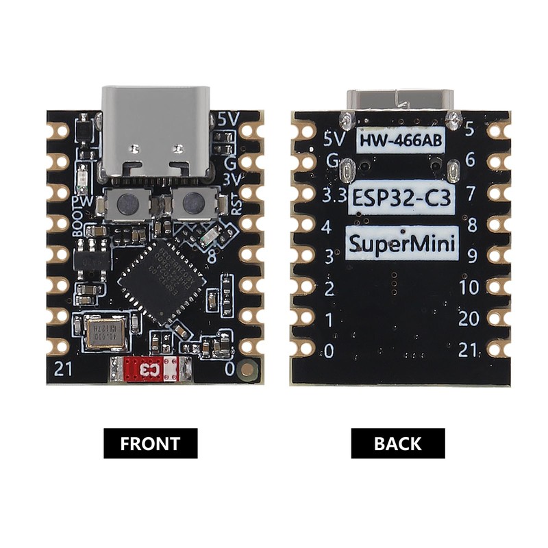 AOICRIE 2pcs ESP32-C3 Development Board ESP32 C3 Supermini Development Board