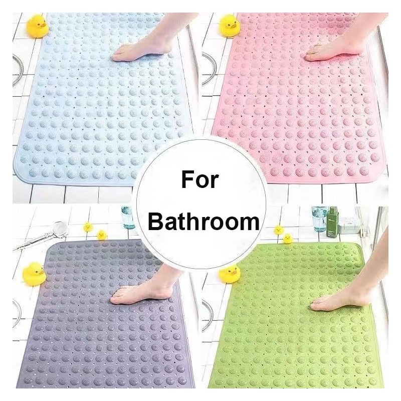 Shower Mat, 48 x 48 cm, Non-Slip Square Bath Mat,