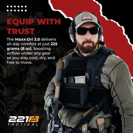 221B Tactical Maxx-Dri Vest 3.0 - Adjustable Lightweight Ventilation Vest - Increased Airflow Beneath Tactical Gear, Black, X-Large/XX-Large