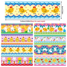 40Pcs Easter Egg Decorating Kit, Easter Egg Decorations Easter Decorations Heat Shrink Wrap Sleeve, Easter Egg Wrappers for Decorating Colourful Easter Eggs for Decorating Easter Egg Shrink Wraps