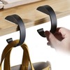 KISOY 2PCS C Shape Purse Hook for Table Handbag Hanger