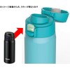 Peacock stainless steel bottle wantattimagu 0.4l Matte Black Amy –