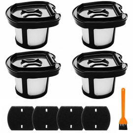 4 Pack 2284w Vacuum Replacement Filter for Bissell Pet Hair Eraser Filter Hand Vacuum 2284W 2390 2389 2390A, Compare to Parts # 1614212 1614203 1614204, 4 Mesh Filters and 4 Foam Filters