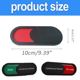 Wzenclave 2pcs Privacy Sign Vacant Occupied Sign Blank Sliding Door Indicator Vacant Occupied Sign Door Open Closed Slide Door Signs for Home Office Restroom Bathroom Hotels Conference Room