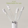 4-in-1 Travel Dispenser Bottle,4 Pack 30ML Travel Bottles for Toiletries