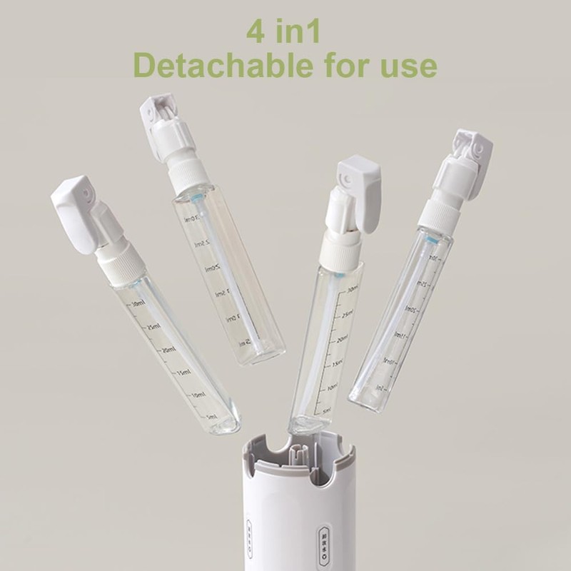 4-in-1 Travel Dispenser Bottle,4 Pack 30ML Travel Bottles for Toiletries
