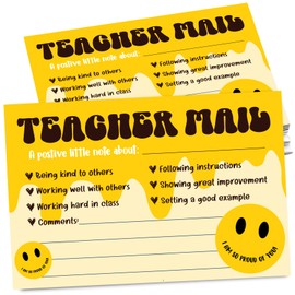 Smile Theme Teacher Mail Incentive Cards, Preschool, Elementary Teacher Mail Good Behavior Incentive Cards to Send Home