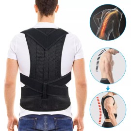 D.S ® Posture Corrector Relieve Women Men Original Quality Back Brace Pain & Sciatica - M: 38.5" - 39"
