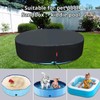 QH.HOME[2025 Upgraded Windproof] 87 inch Kiddie Pool Cover Round, Collapsible