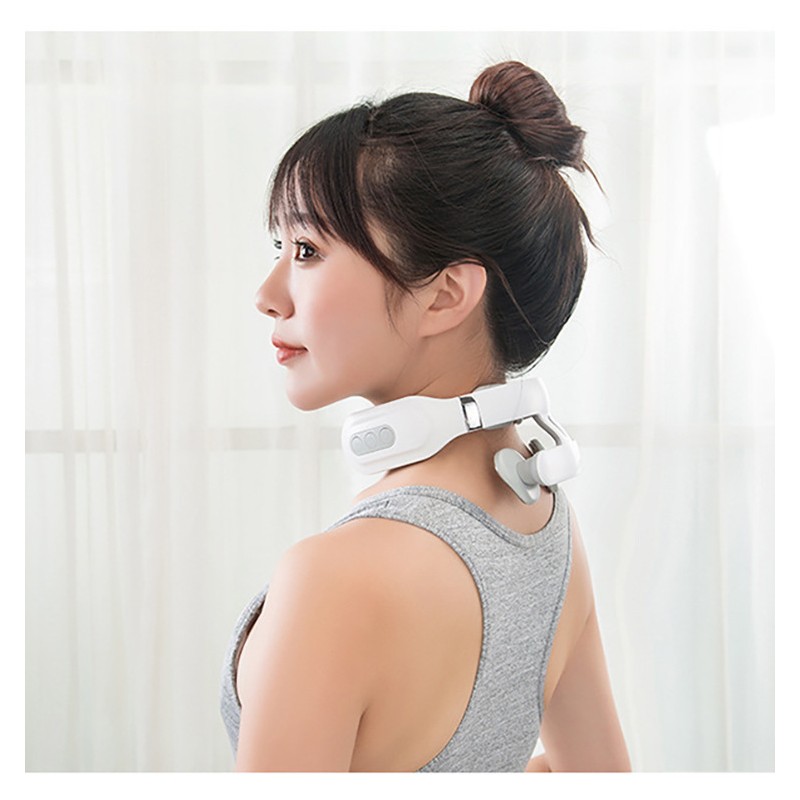 Four-head cervical spine heating care neck physiotherapy multi-functional massage massager