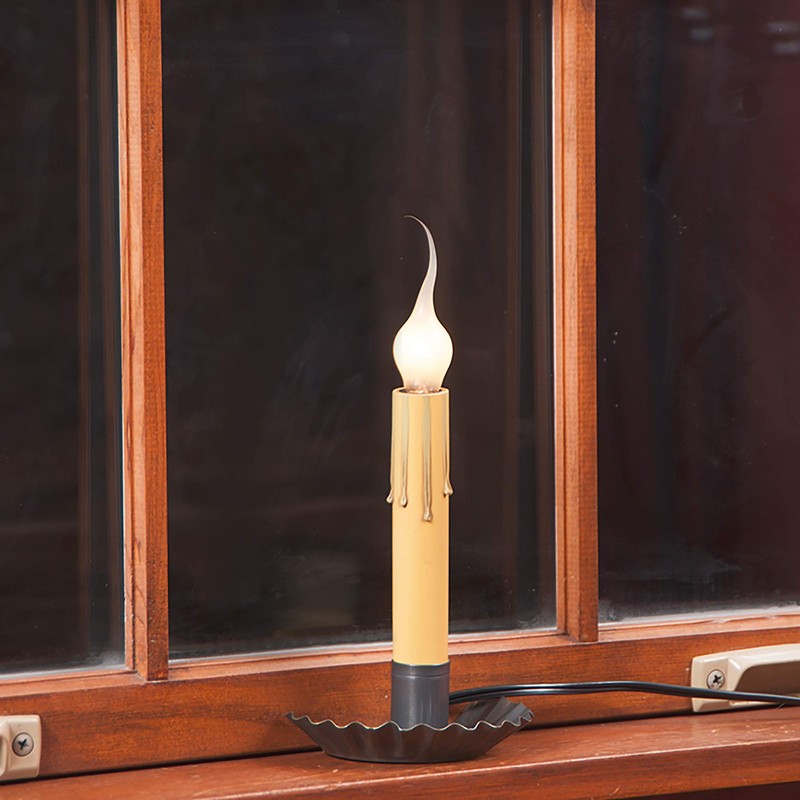 Crimped Window Sill Light in Country Tin